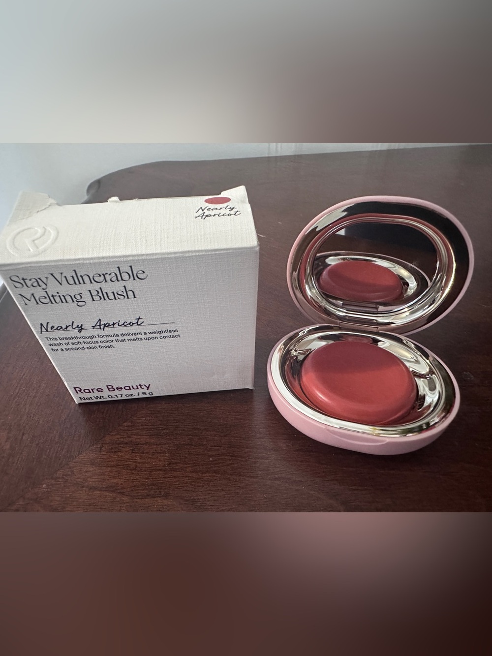 Rare beauty Cream Blush in Nearly Apricot